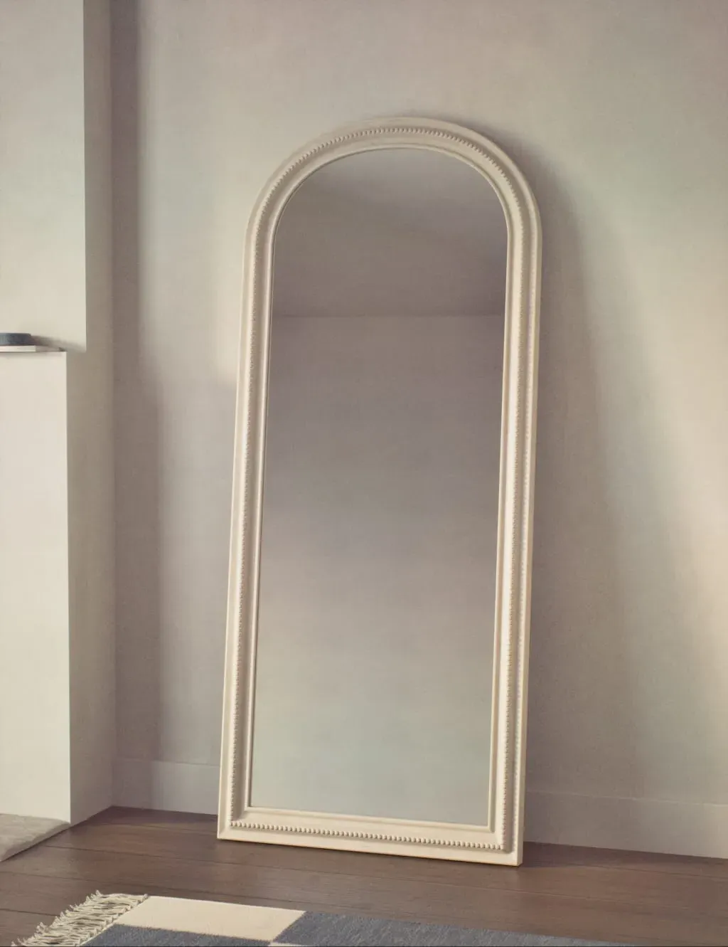 Arch Free Standing Mirror - White, Resin image