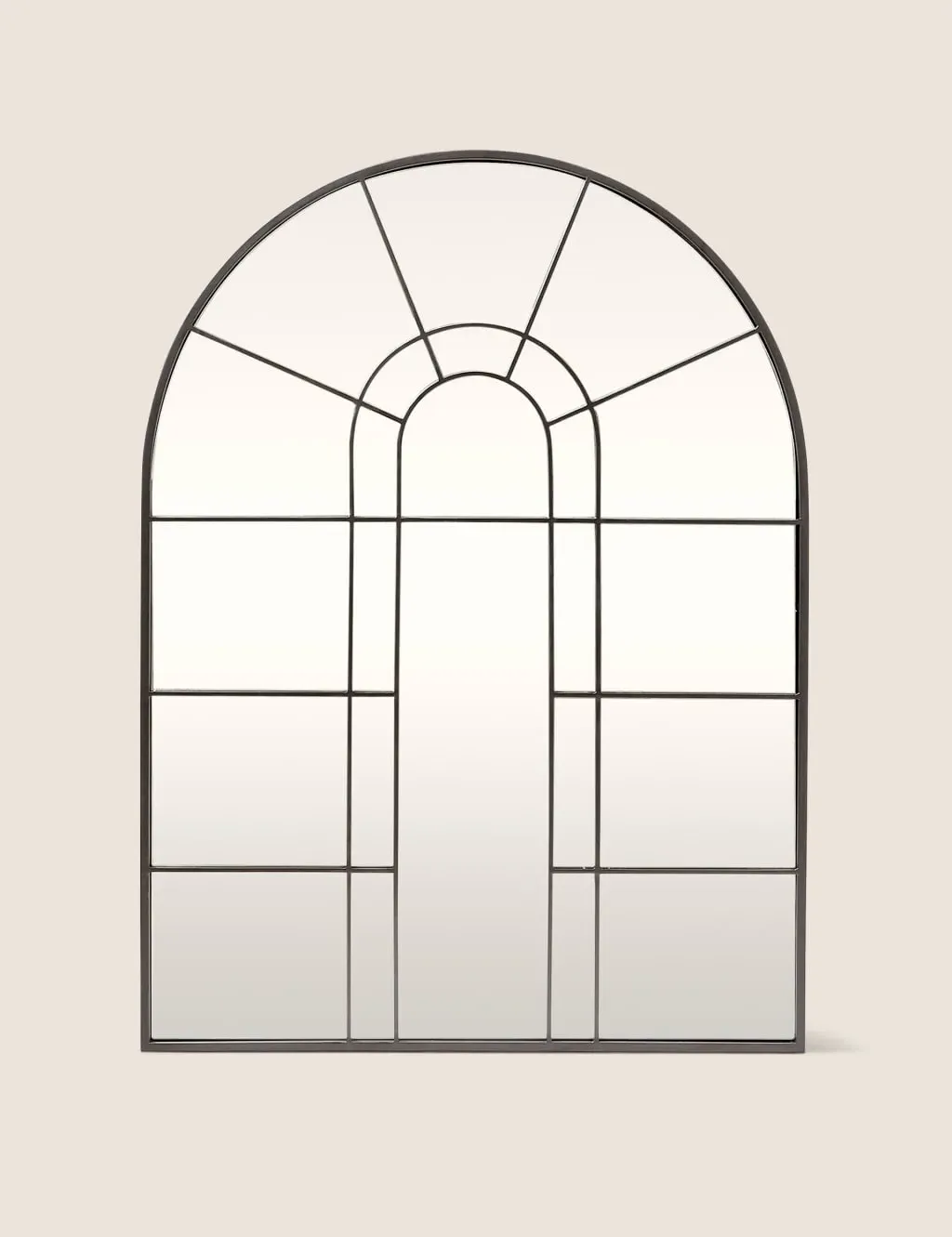 Arch Window Mirror - Black Mix, Metal image