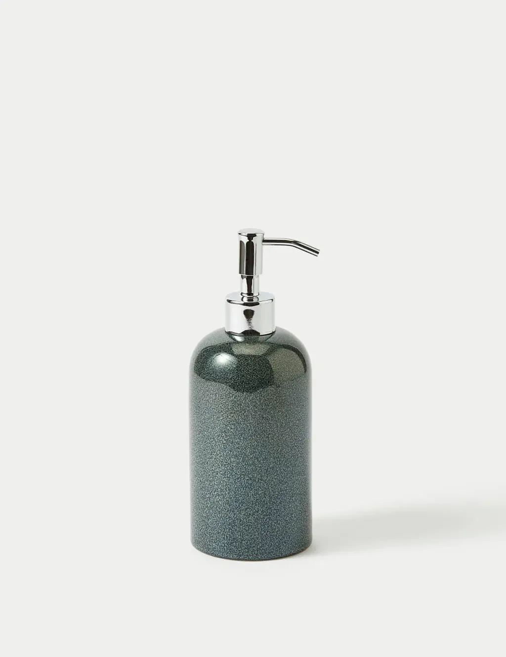 Ceramic Soap Dispenser with Glaze - Blue image