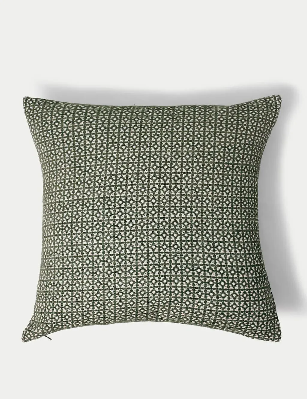 Circle Star Cushion - Green, Jacquard image