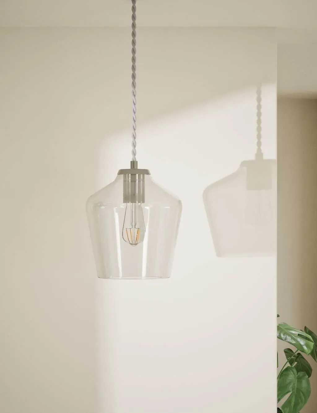 Claudia Pendant Light - Clear, Glass image
