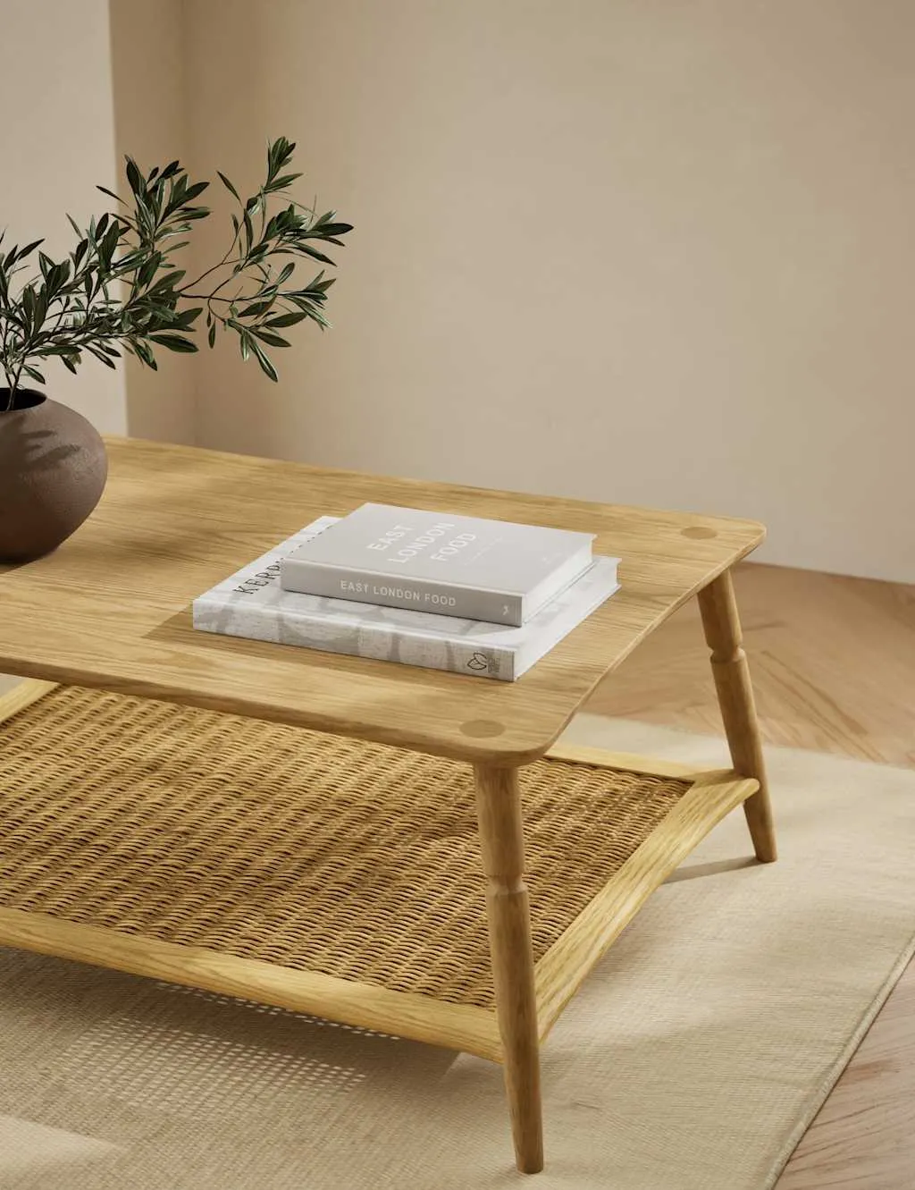 Coffee Table with Storage - Natural Mix, Oak image