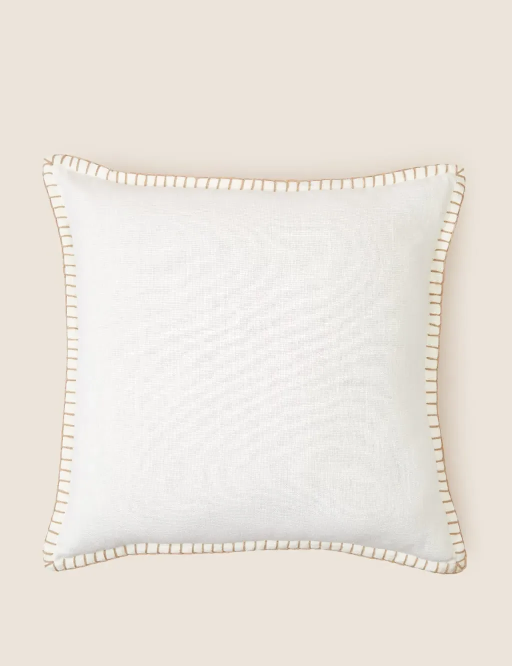 Cotton Cushion with Blanket Stitch - Cotton image