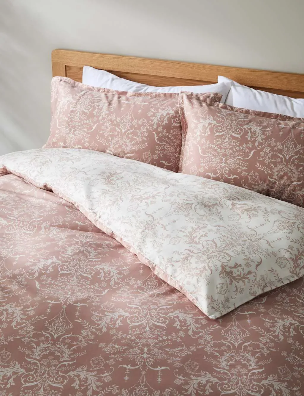Double Bedding Set Damask - Pink Mix, Cotton