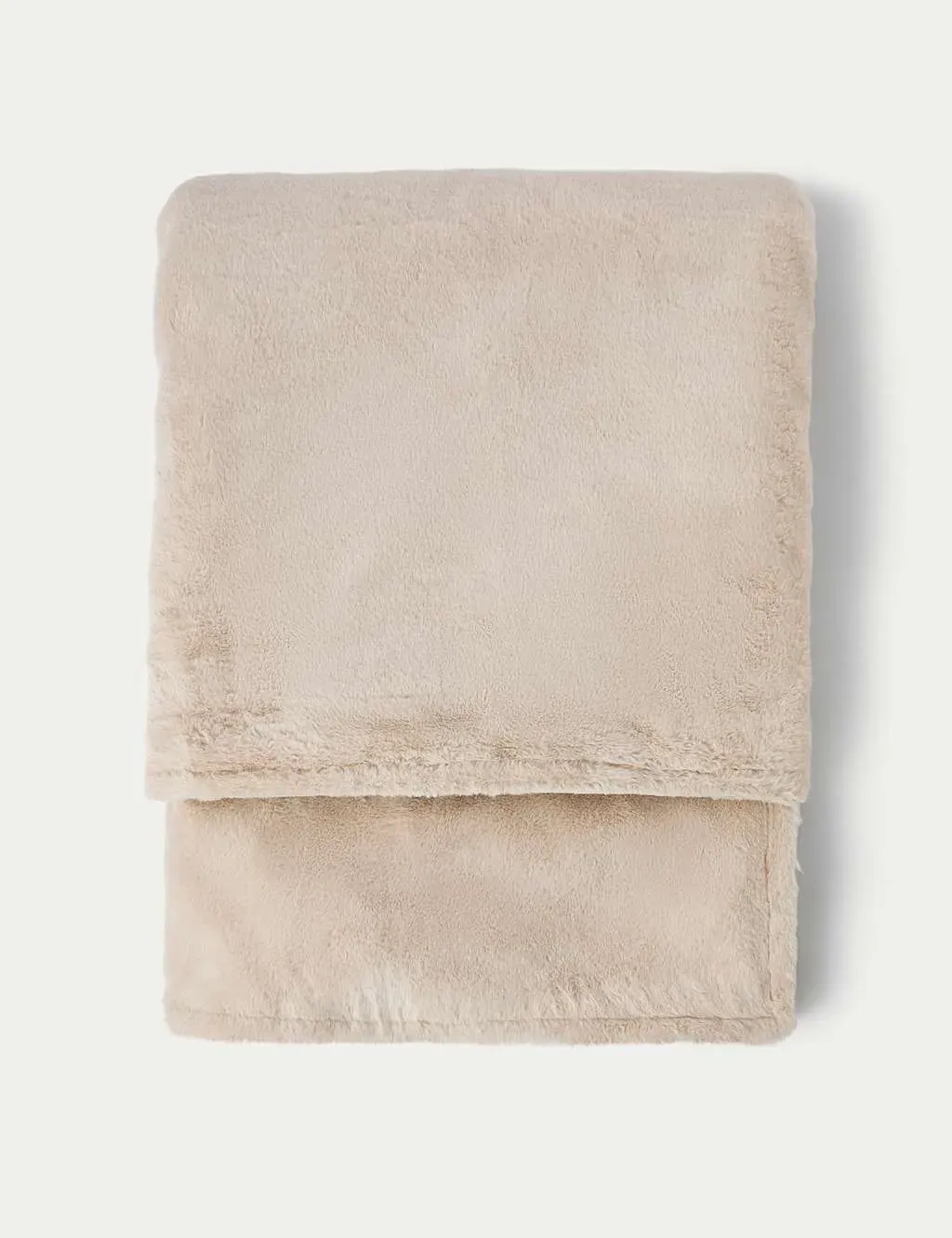 Electric Throw with Controls - Grey, Faux Fur