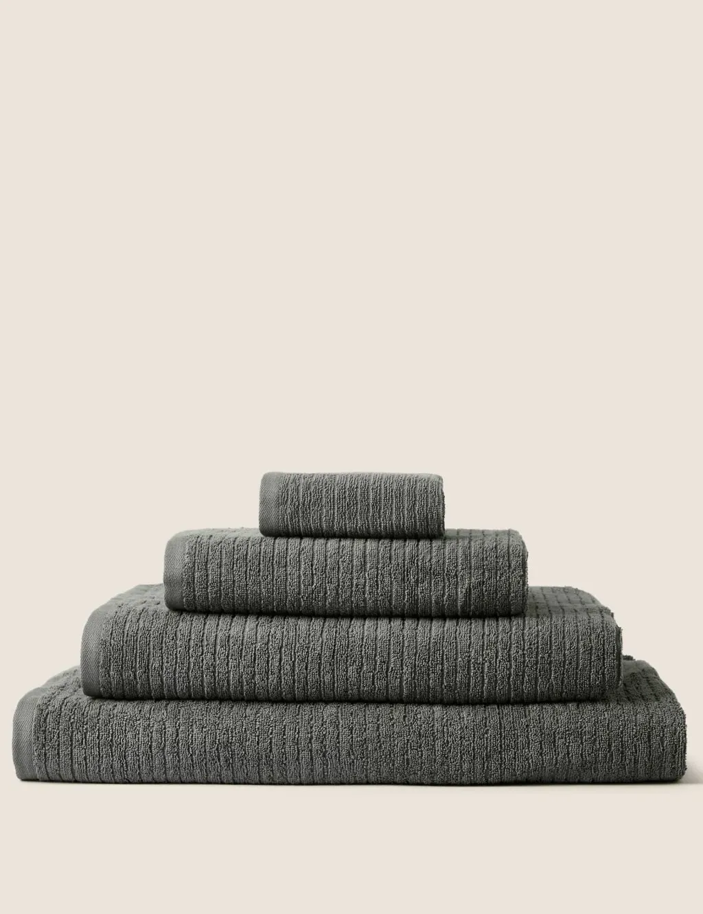Extra Large Quick Dry Towel - Charcoal, Cotton