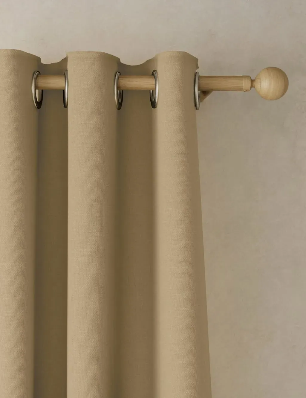 Eyelet Blackout Curtains - Bronze, Brushed image