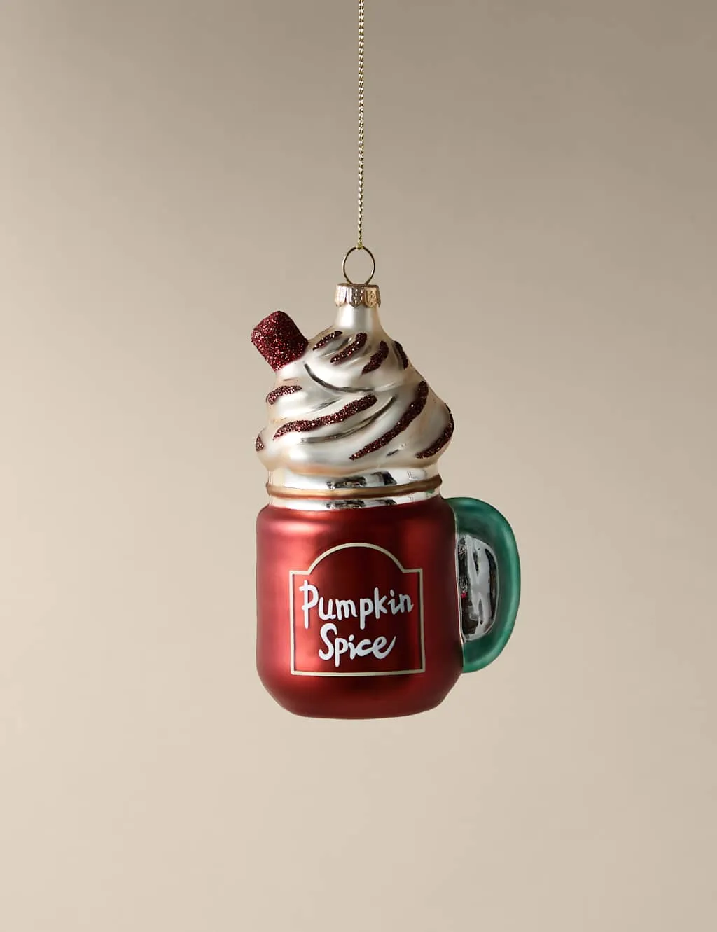 Glass Hanging Decoration - Brown Mix, Glass image