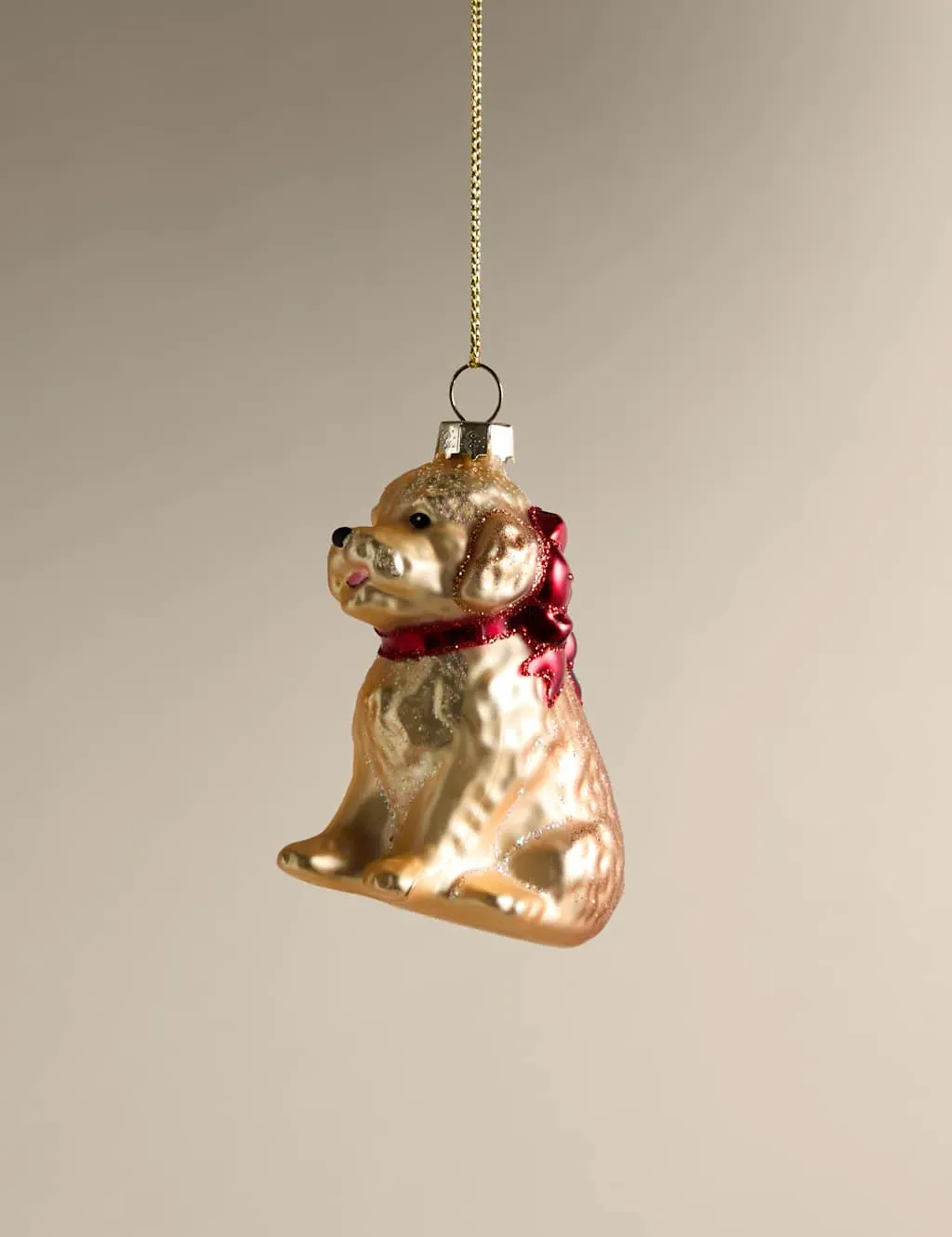 Glass Hanging Decoration - Yellow, Glass image