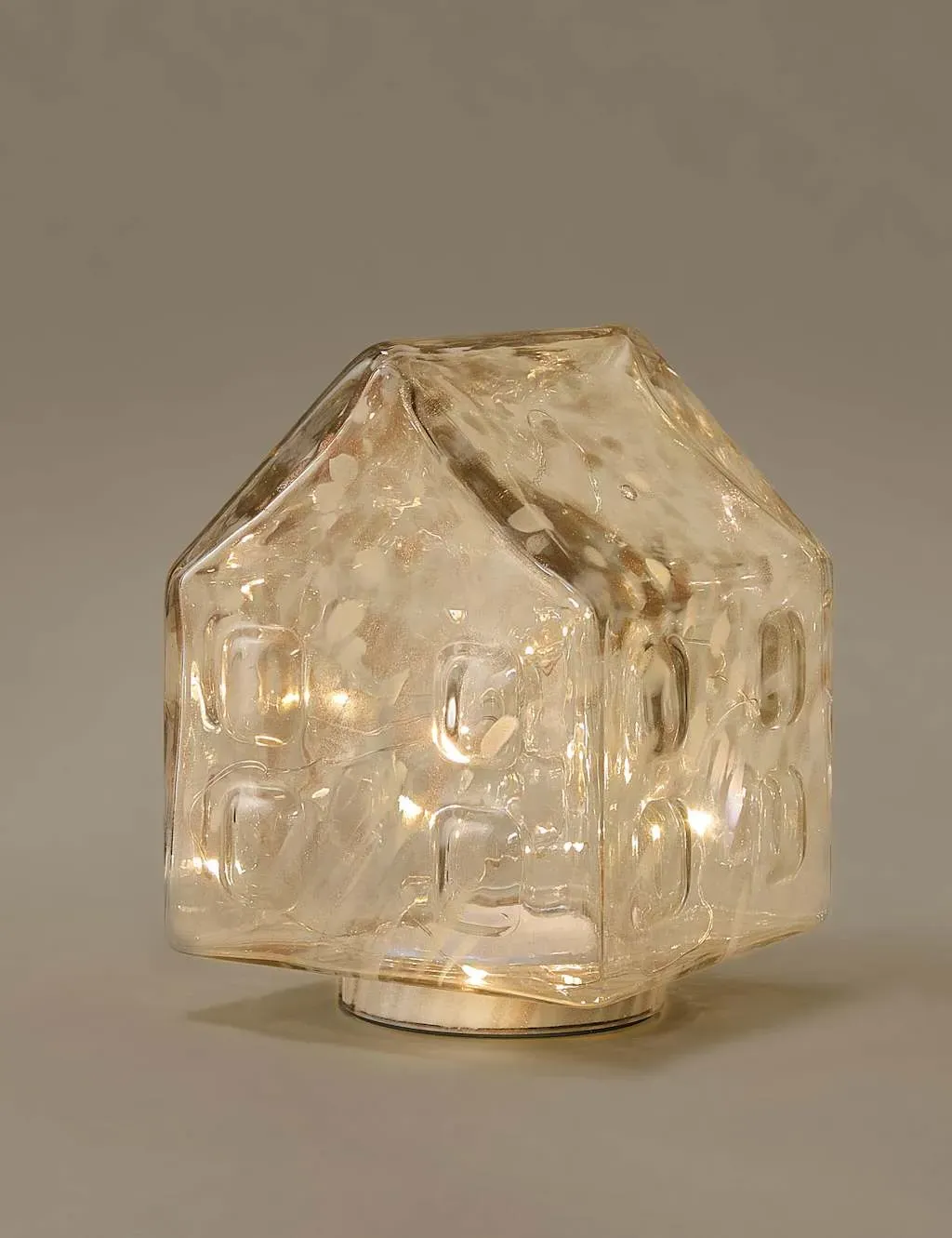 Glass House Light Decoration - White Mix, Glass