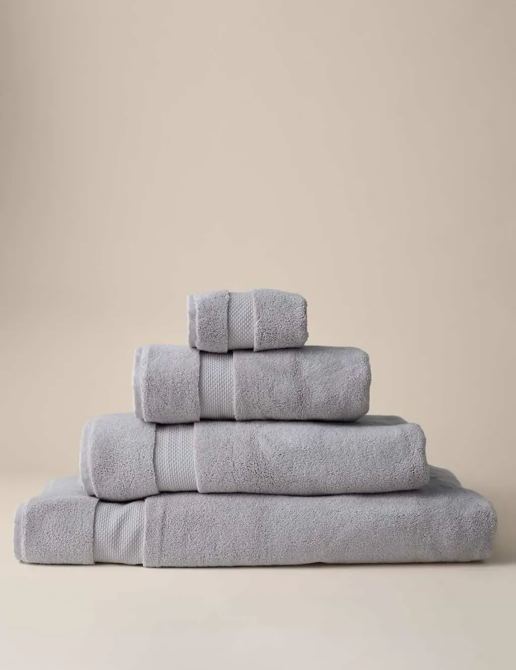 Hand Towel Hotel Quality - Silver Grey, Cotton