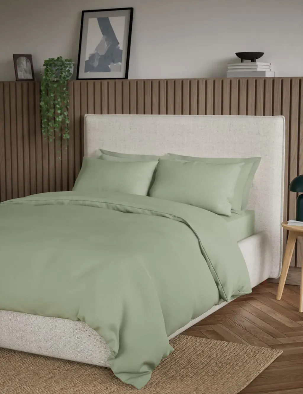 King Size Bedding Set with Sheet - Sage, Cotton