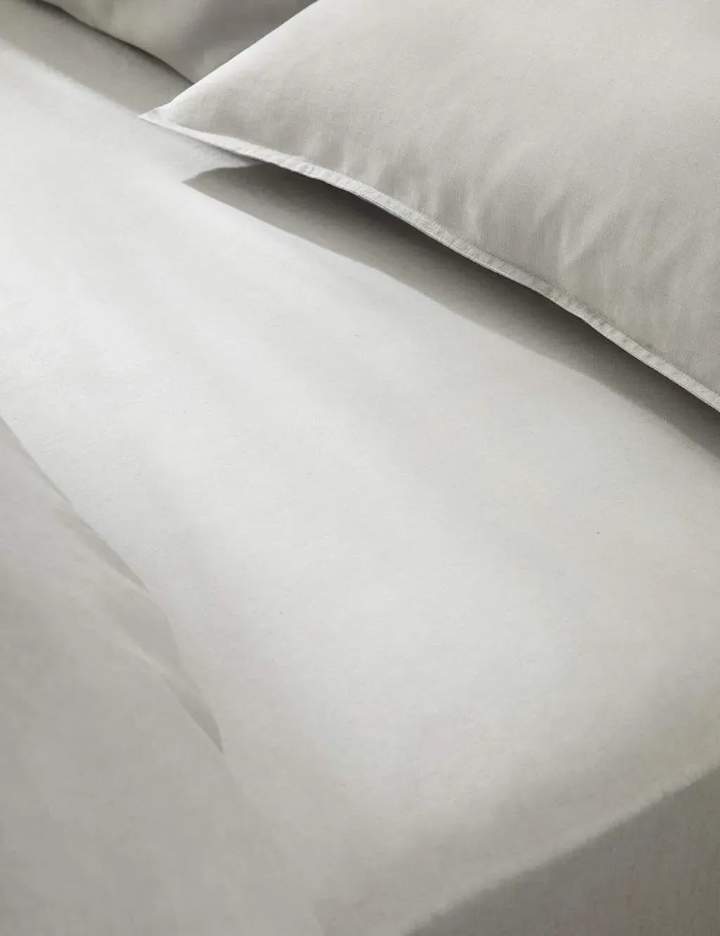 King Size Extra Deep Fitted Sheet - Silver Grey, Linen