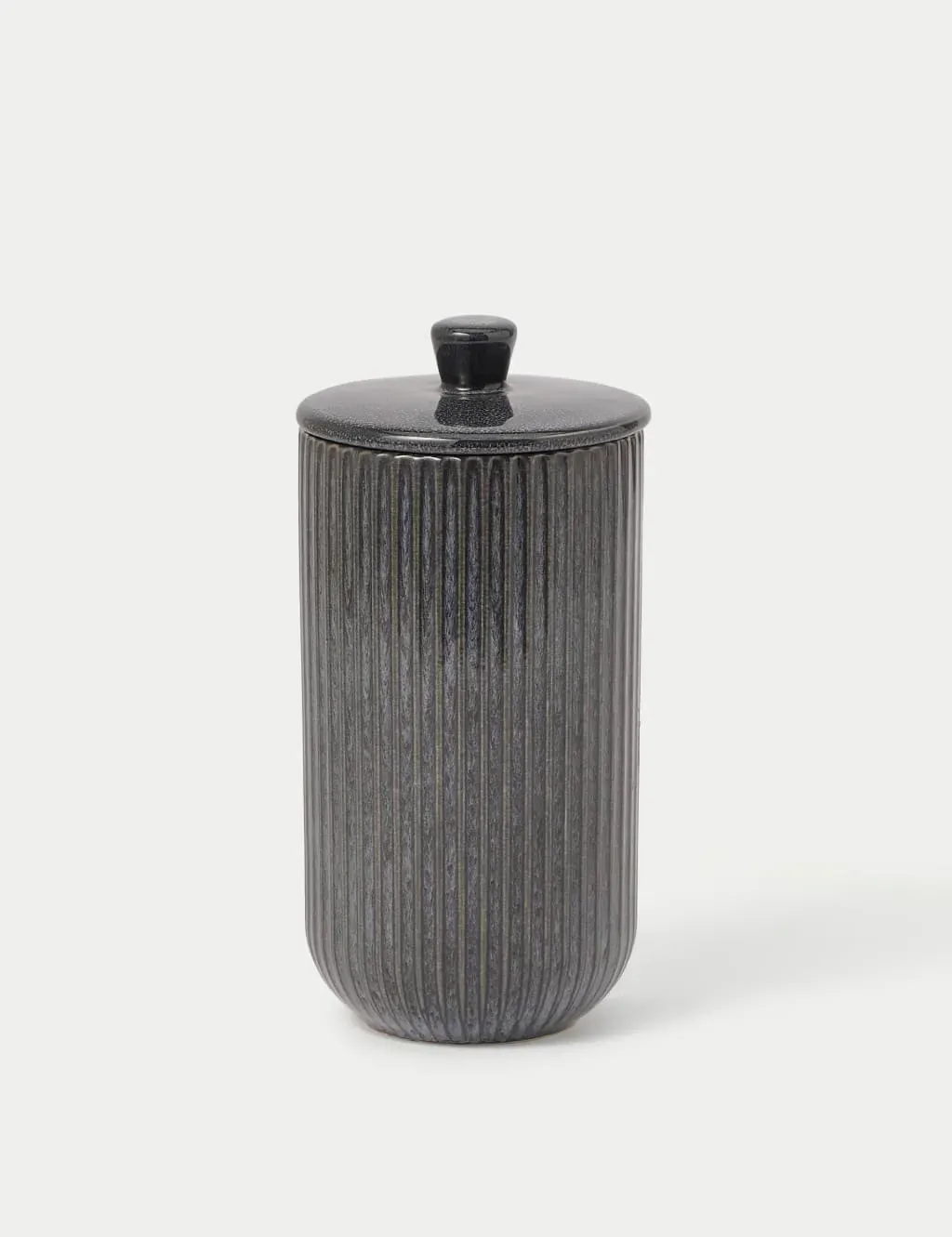 Large Storage Jar with Lid - Charcoal, Stoneware image