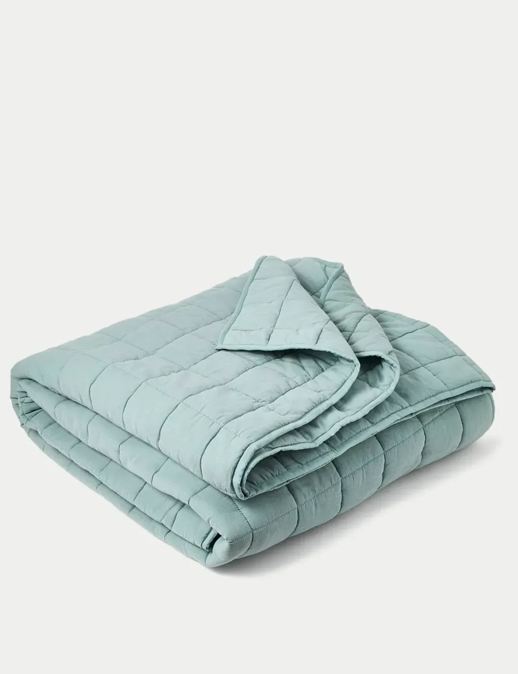 Medium Quilted Throw - Sage, Cotton image