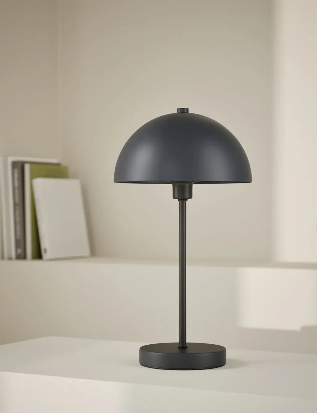 Metal Dome Table Lamp - Charcoal image