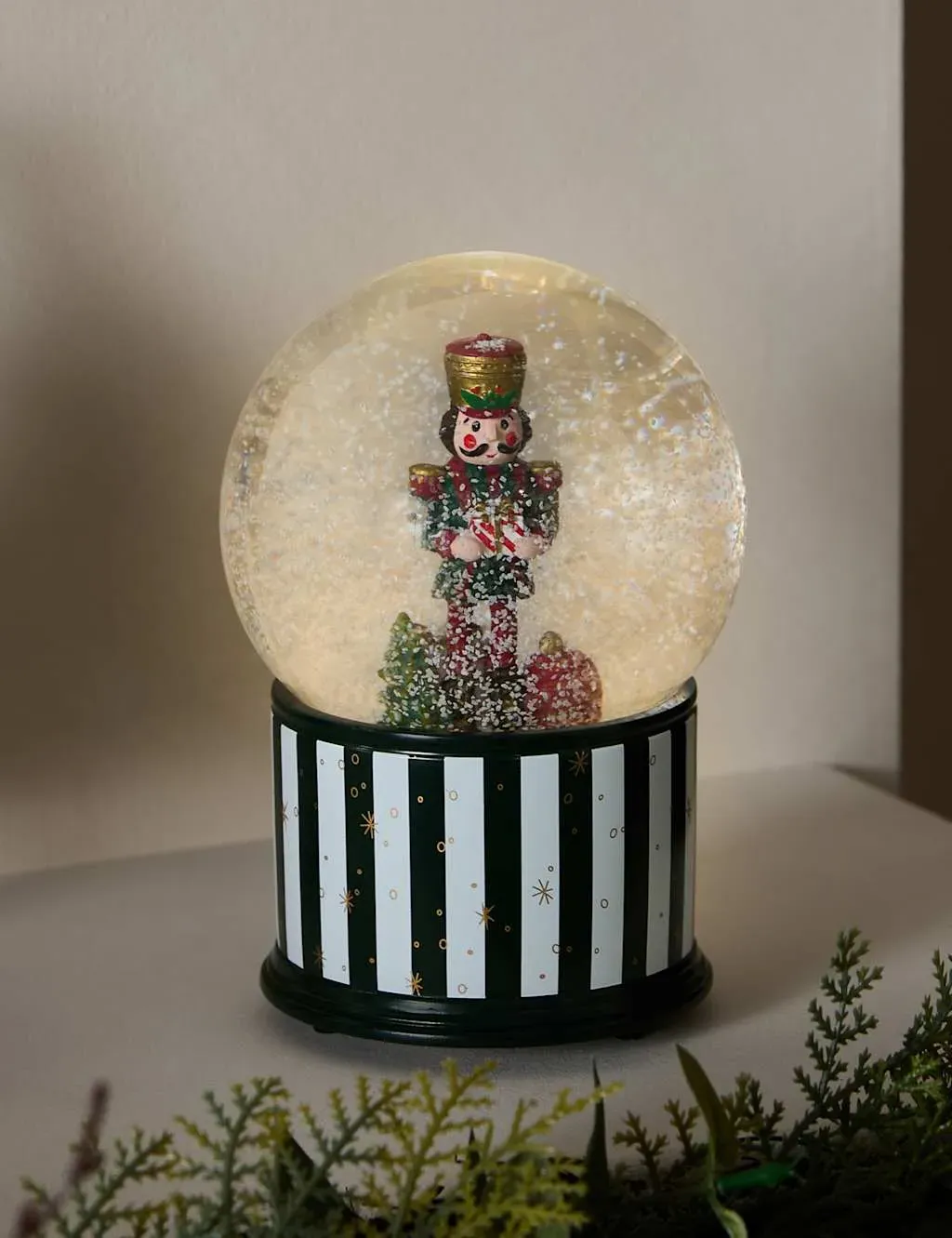 Musical Nutcracker Snow Globe - Red Mix image