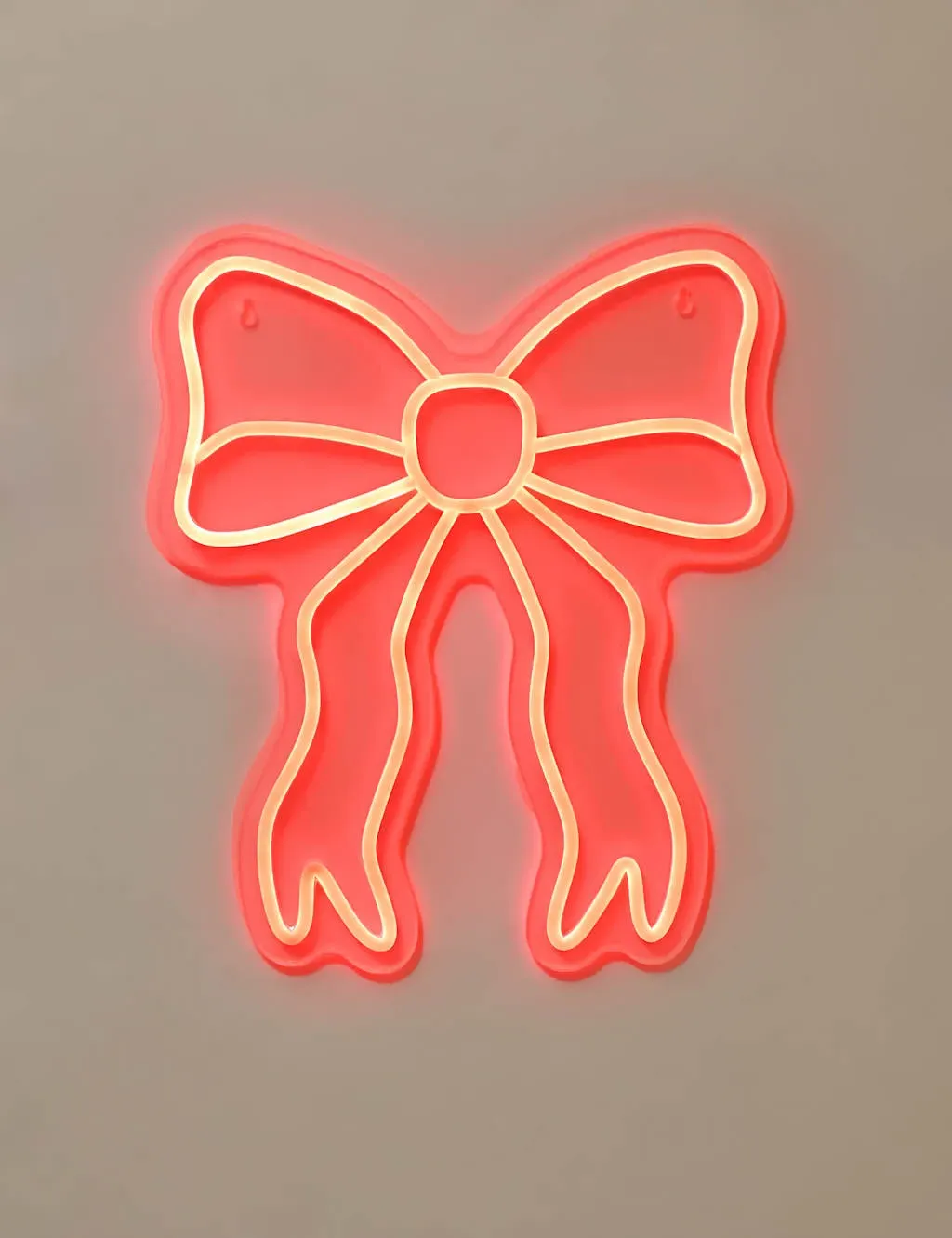 Neon Bow Light - Red