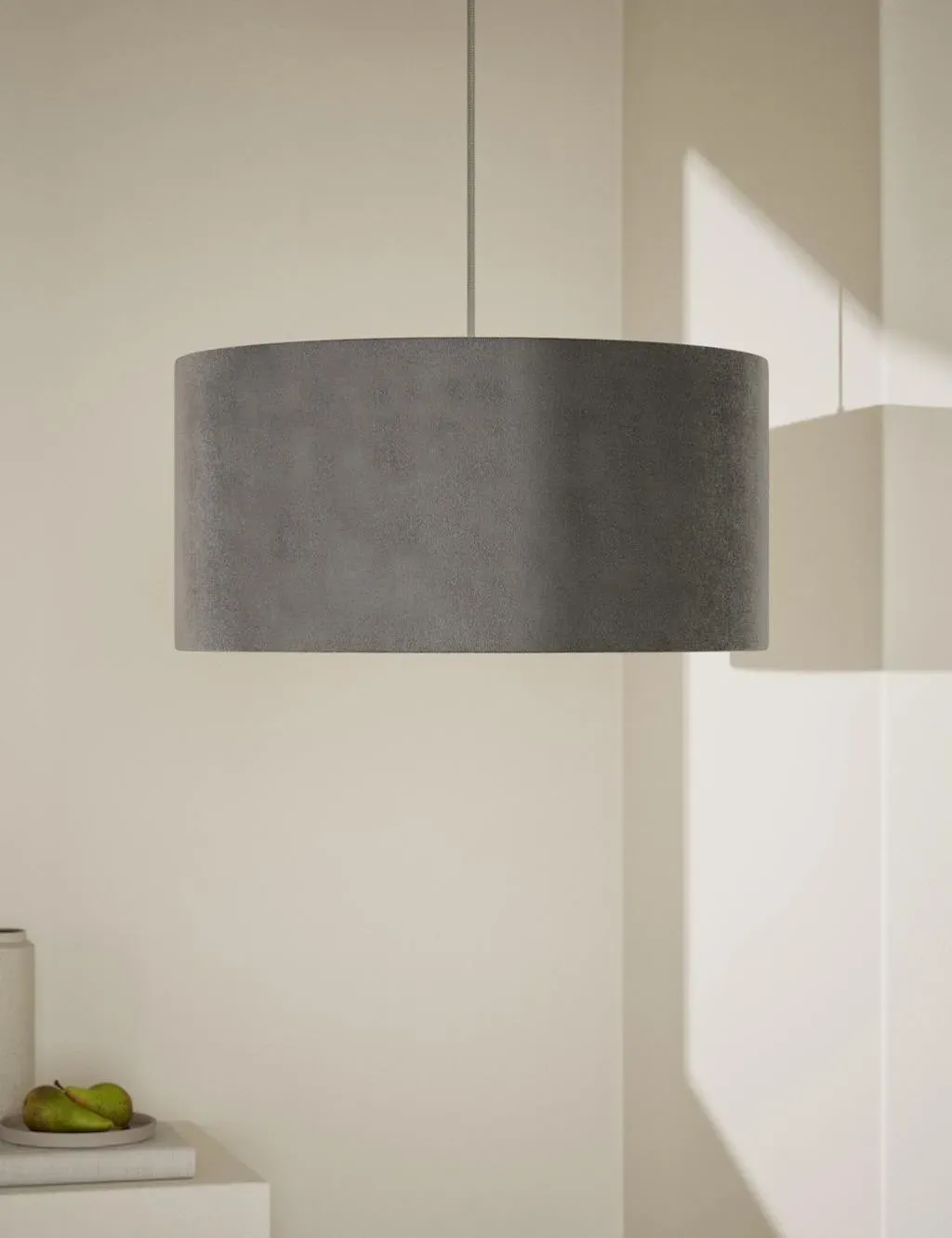 Oversized Ceiling Lamp Shade - Velvet image