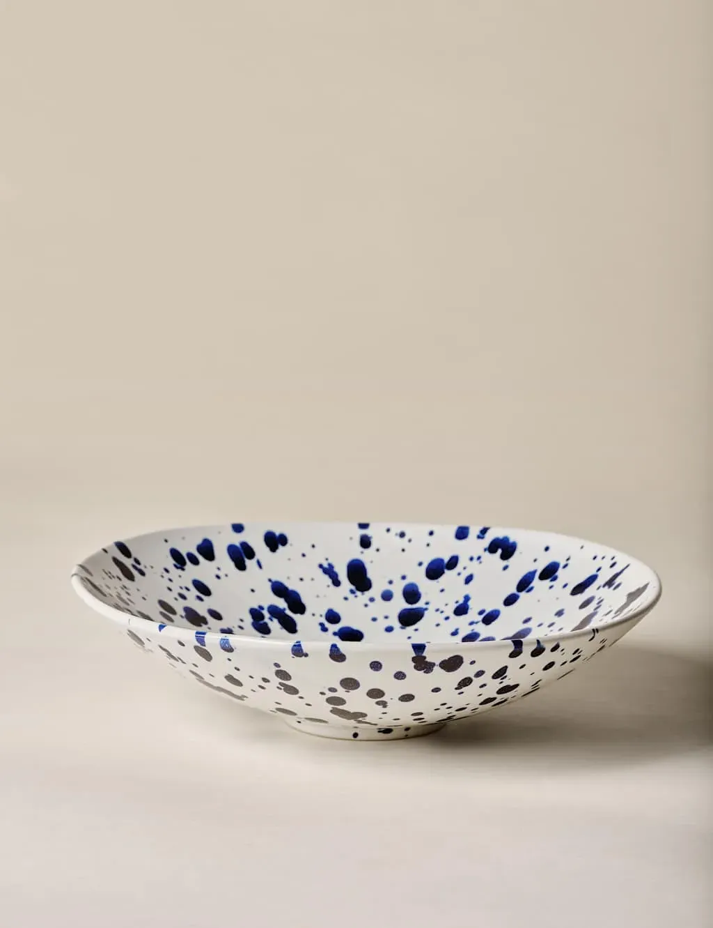 Paint Splat Serving Bowl - Blue Mix, Stoneware