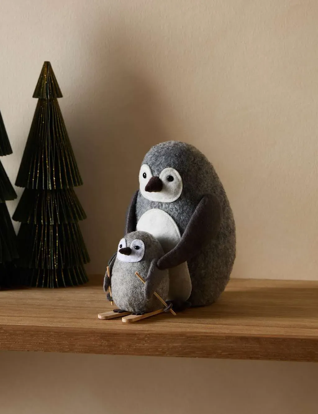 Penguin Duo Room Decoration - Grey Mix, Felt image