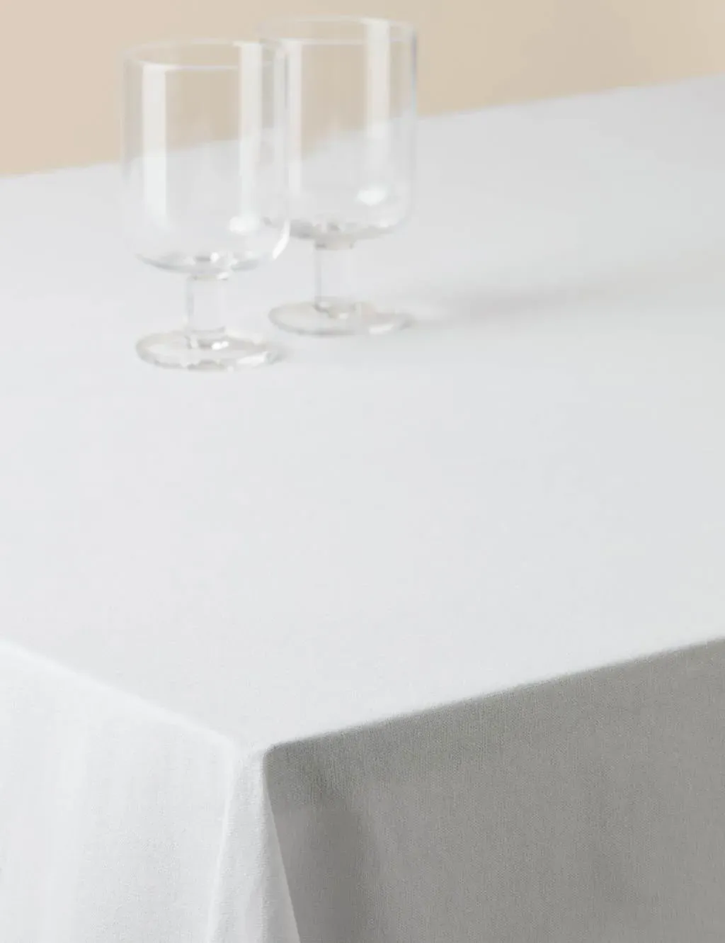 Pure Cotton Tablecloth - White
