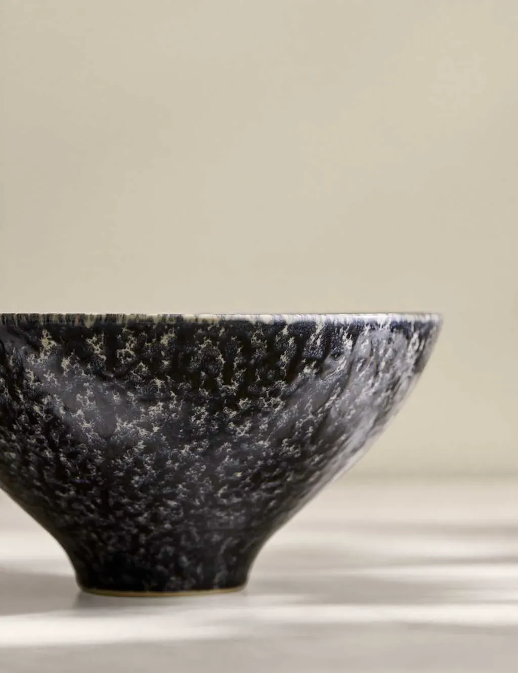Reactive Serving Bowl - Black, Stoneware image