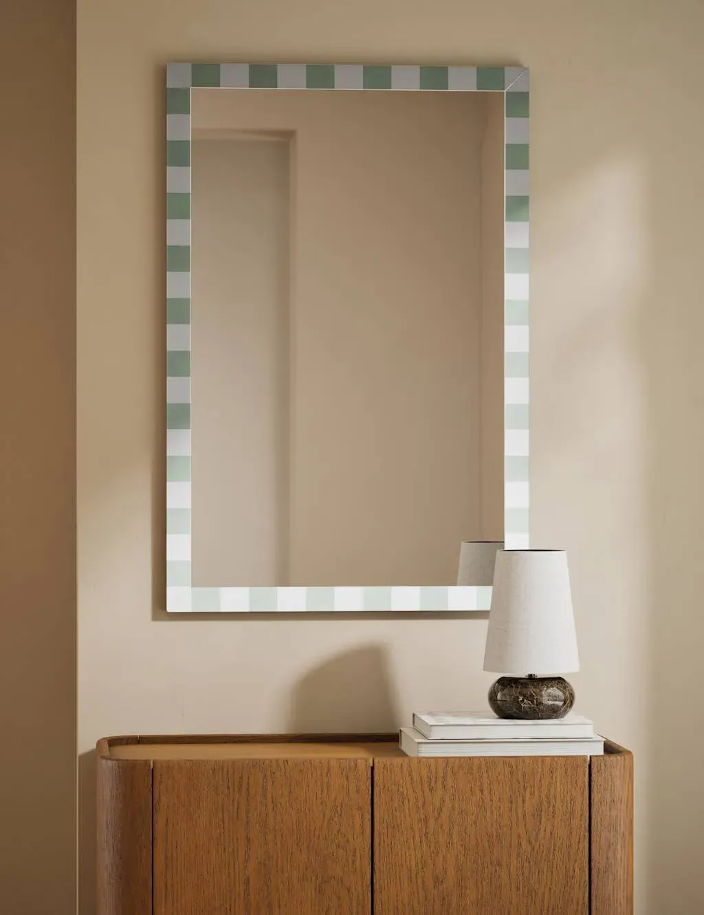 Rectangular Wall Mirror - Sage, Glass image