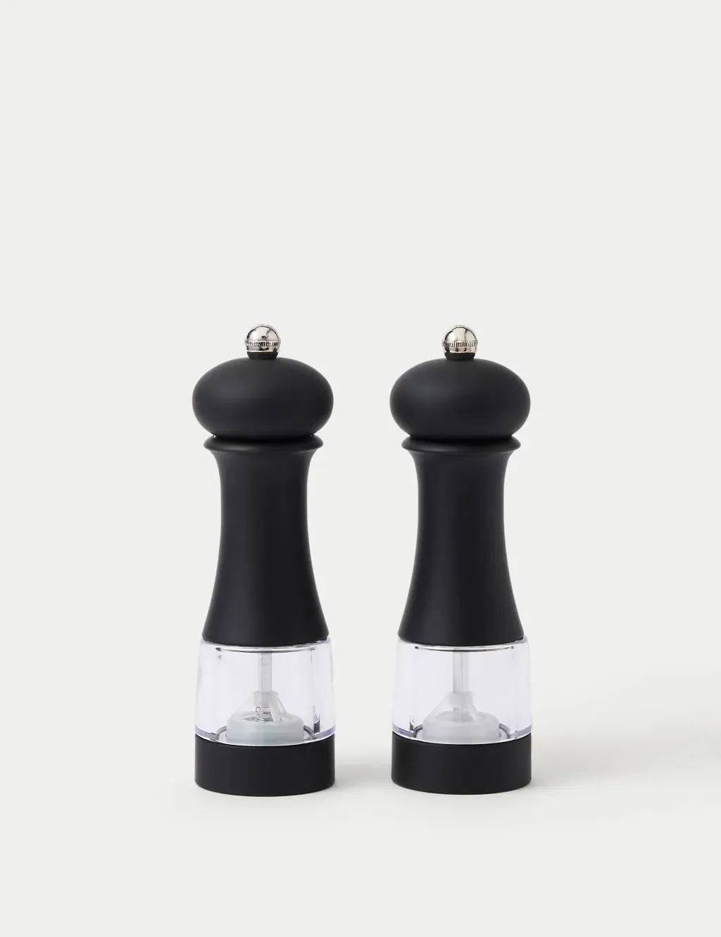 Salt & Pepper Mills Set - Black, Matte