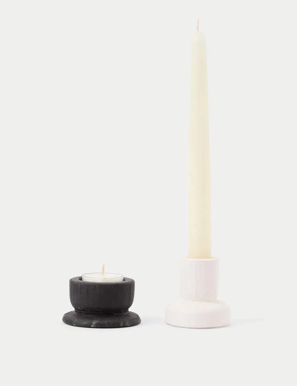 Set of 2 Candle Holders - Multi, Ceramic image