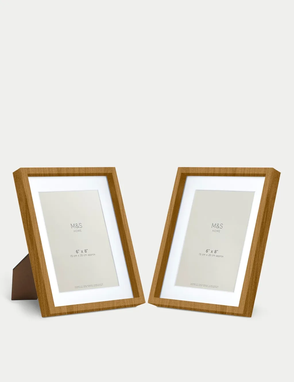 Set of 2 Photo Frames 6x8 Inch - Natural Mix image