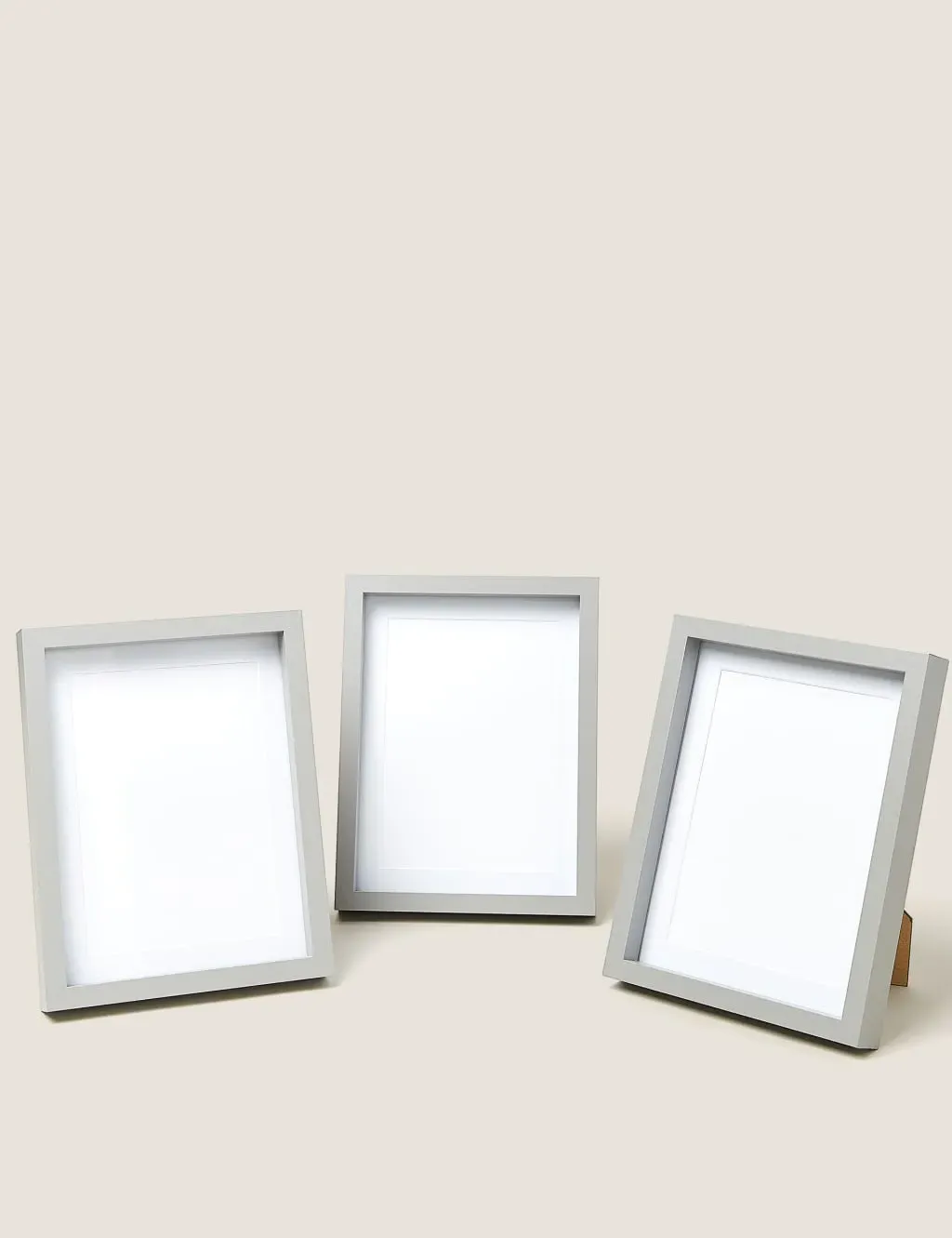 Set of 3 Photo Frames 5x7 - Mixed, Wood Effect