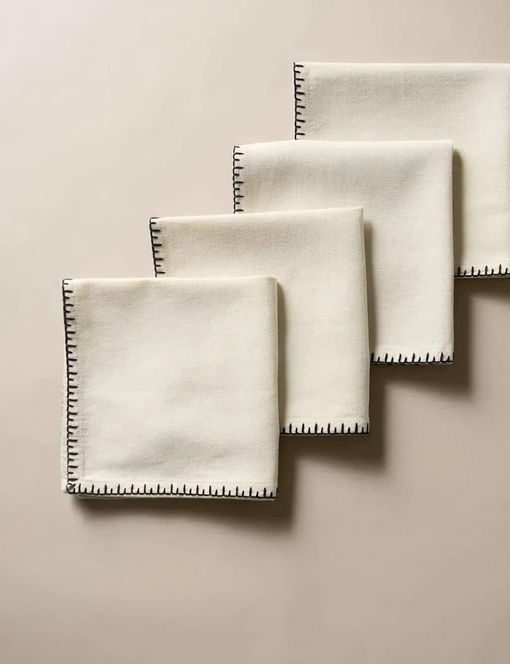 Set of 4 Cotton Napkins - Natural Mix image