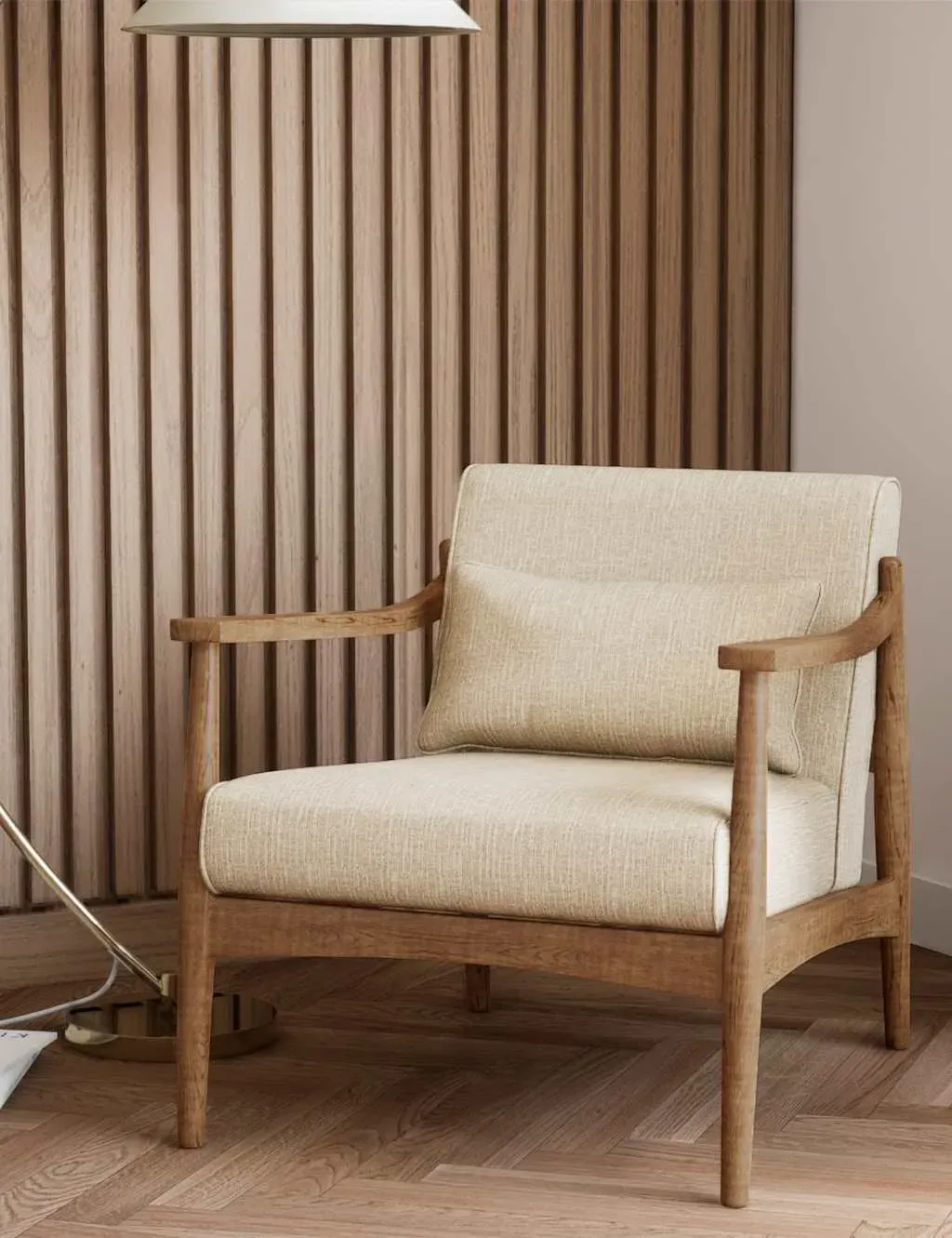 Sherwood Accent Armchair - Oak, Solid Wood