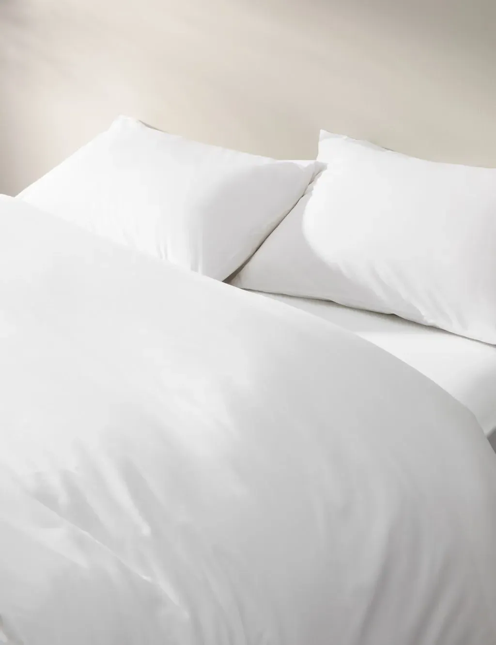 Single Bedding Set Cotton Rich - White, Cotton image