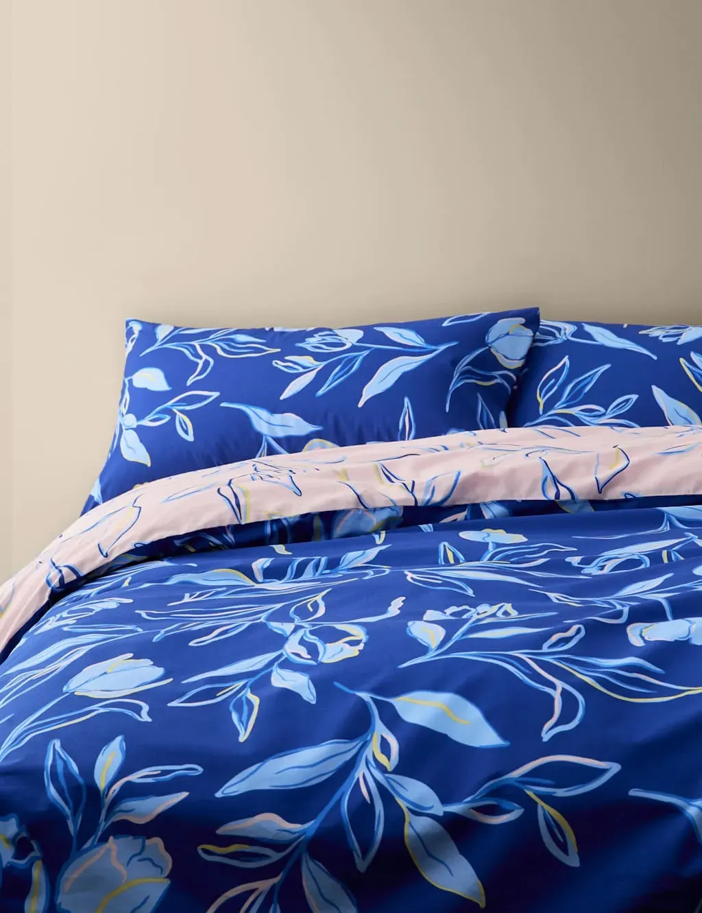 Single Bedding Set Reversible - Blue Mix, Cotton image