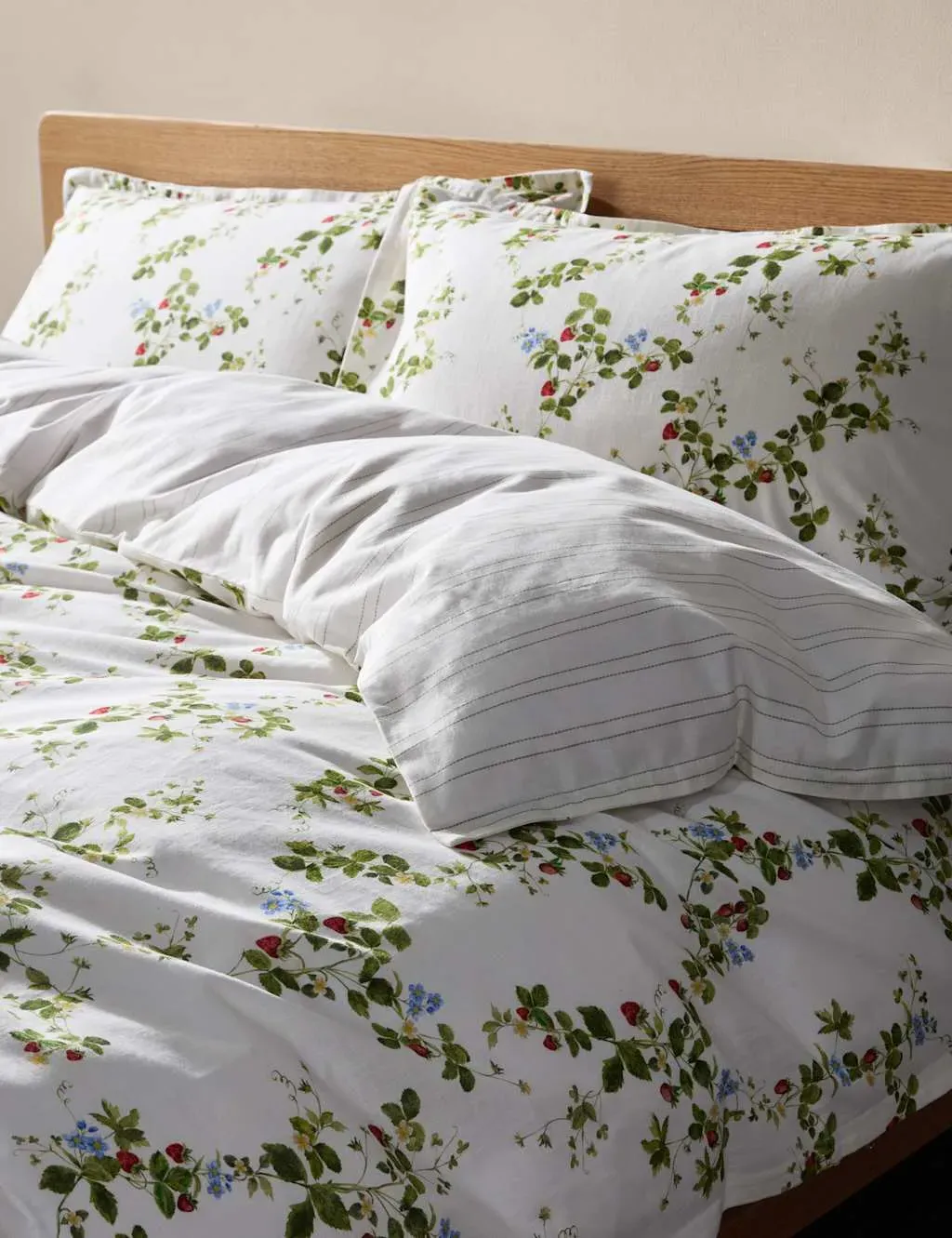 Single Bedding Set Reversible - Green Mix, Cotton image