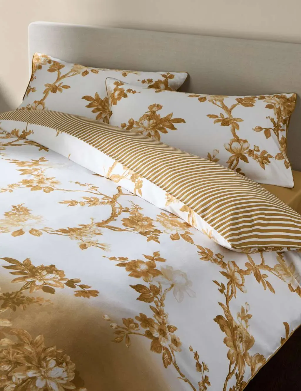 Single Bedding Set Sateen Weave - Honey, Cotton image