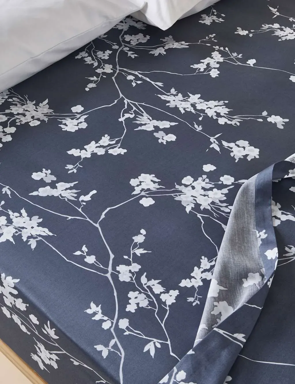 Single Deep Fitted Sheet Cherry Blossom - Cotton image