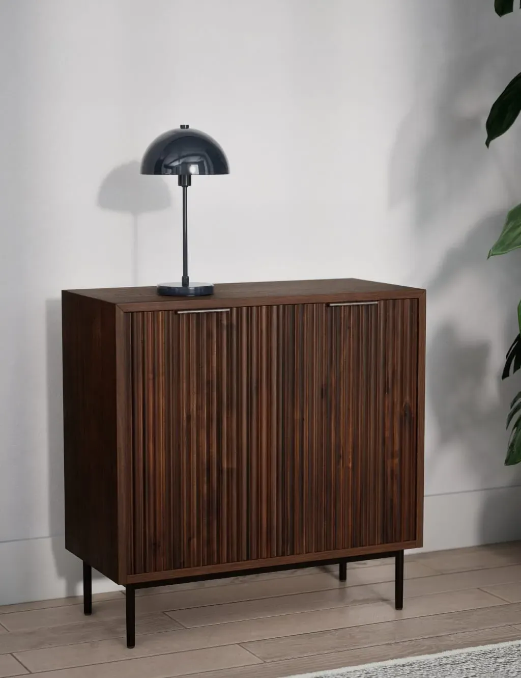Small Sideboard with Doors - Walnut, Acacia