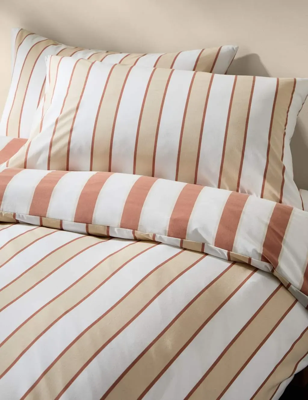 Super King Bedding Set Reversible - Rust, Cotton