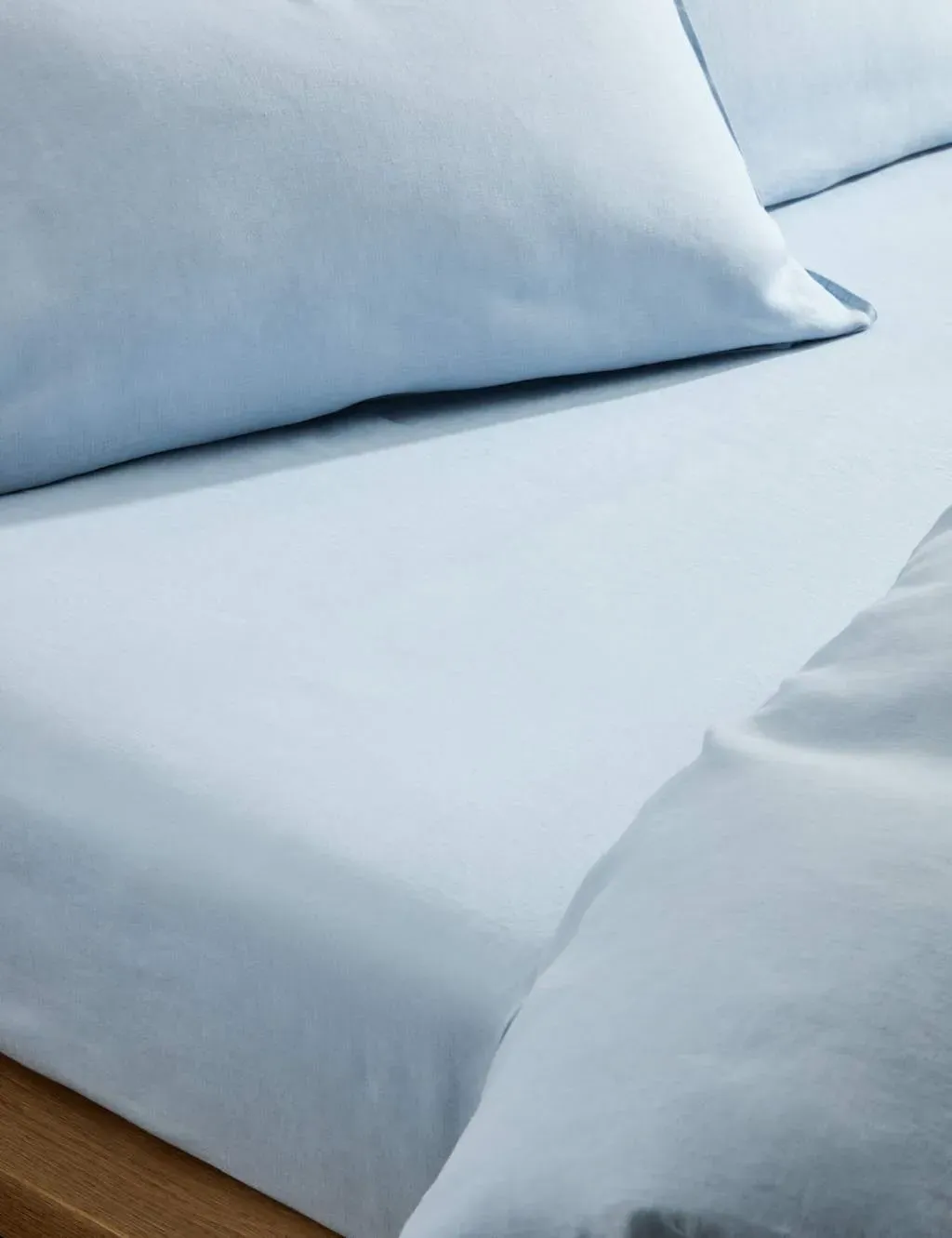 Super King Extra Deep Fitted Sheet - Chambray, Linen