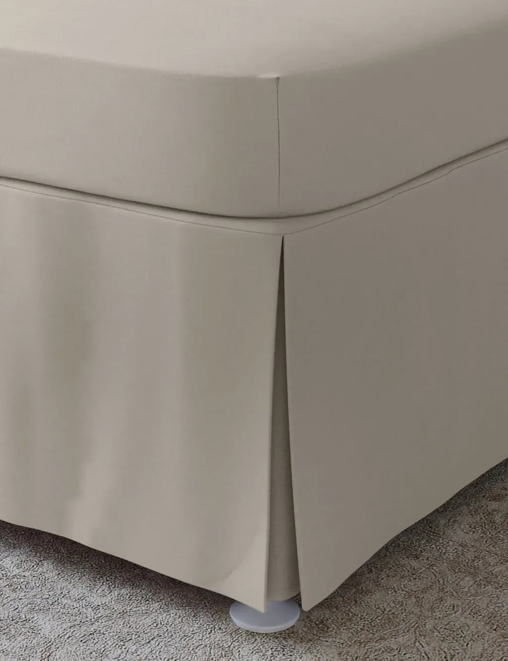 Super King Valance Sheet - Cream, Egyptian Cotton