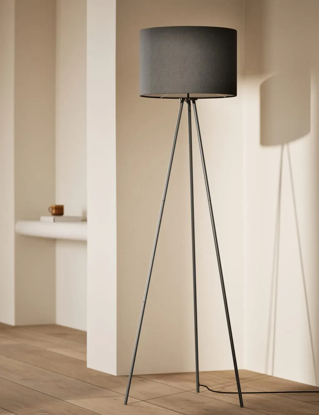 Tripod Floor Lamp - Grey, Metal image
