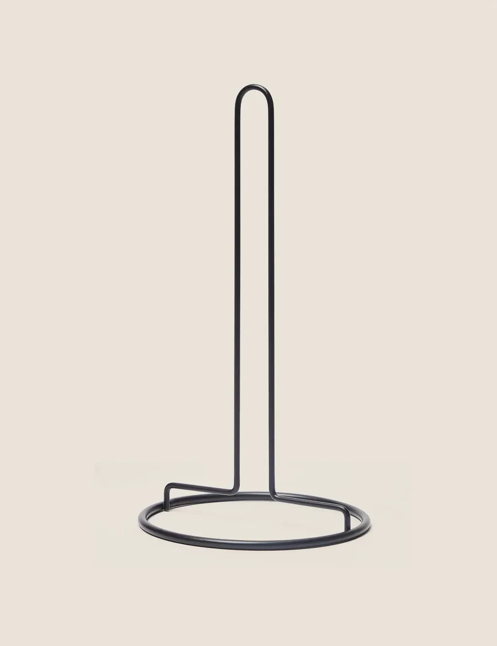 Wire Kitchen Roll Holder - Black, Metal image