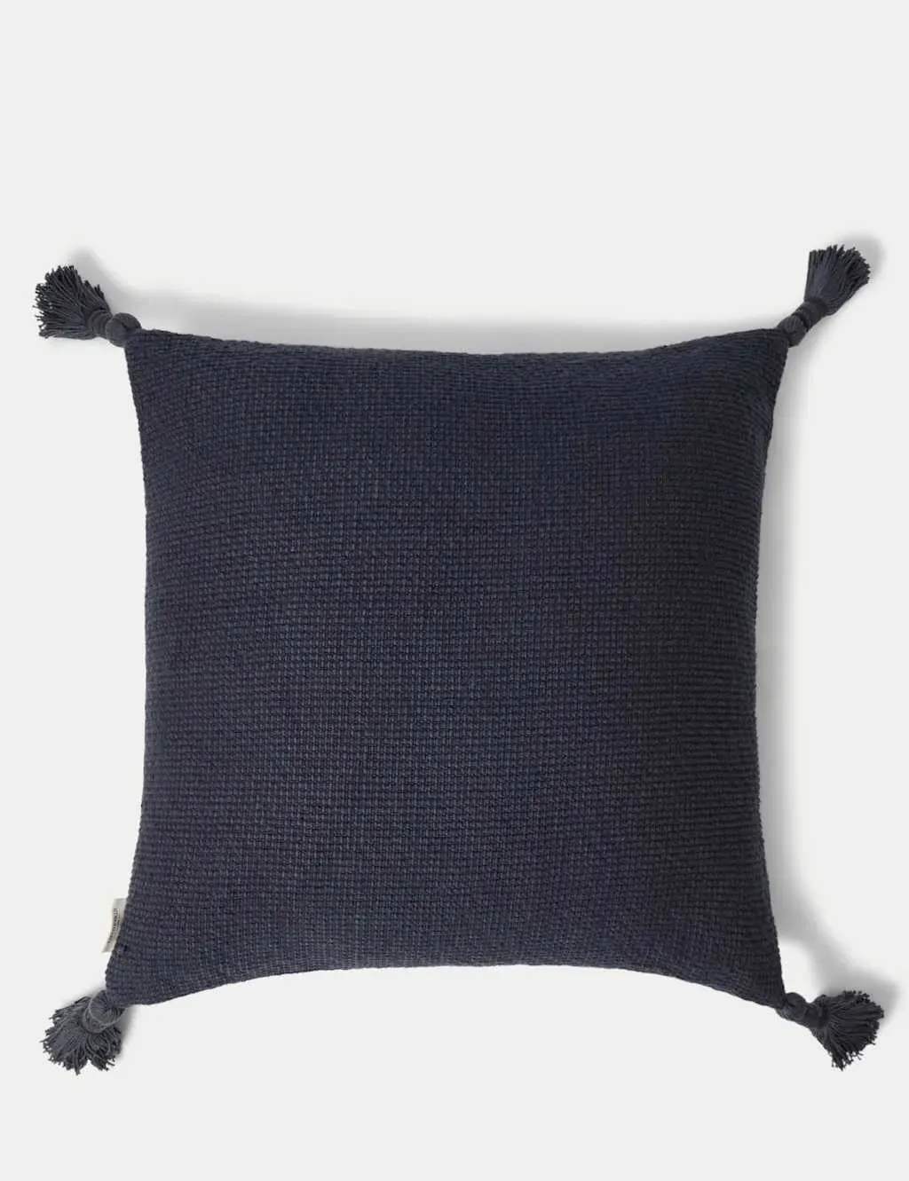 Square Cushion with Tassels - Indigo, Cotton image