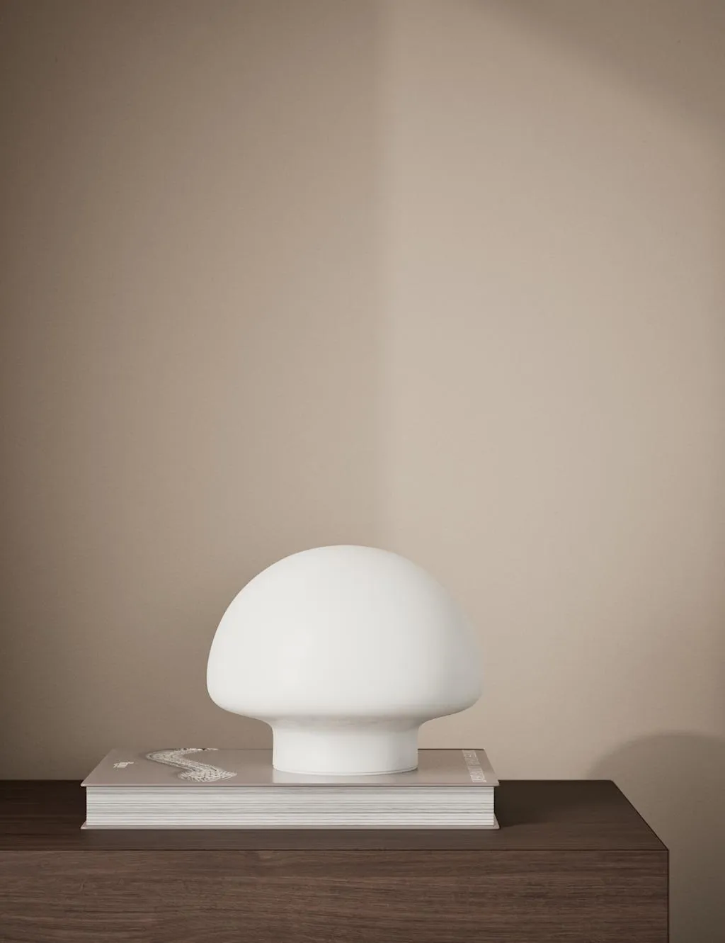 Button Rechargeable Table Lamp - White, Resin image