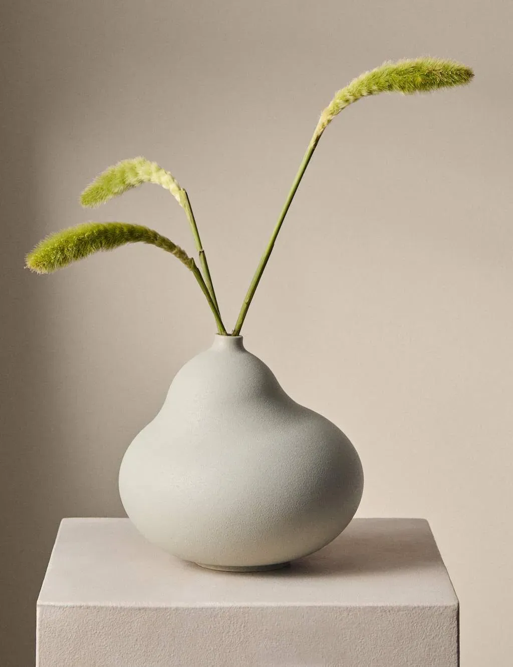 Wide Organic Vase - Cream, Ceramic image