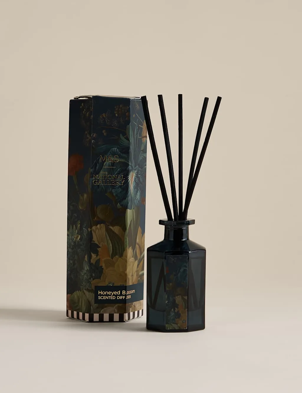 100ml Reed Diffuser Honeyed Blossoms - Amber, Glass
