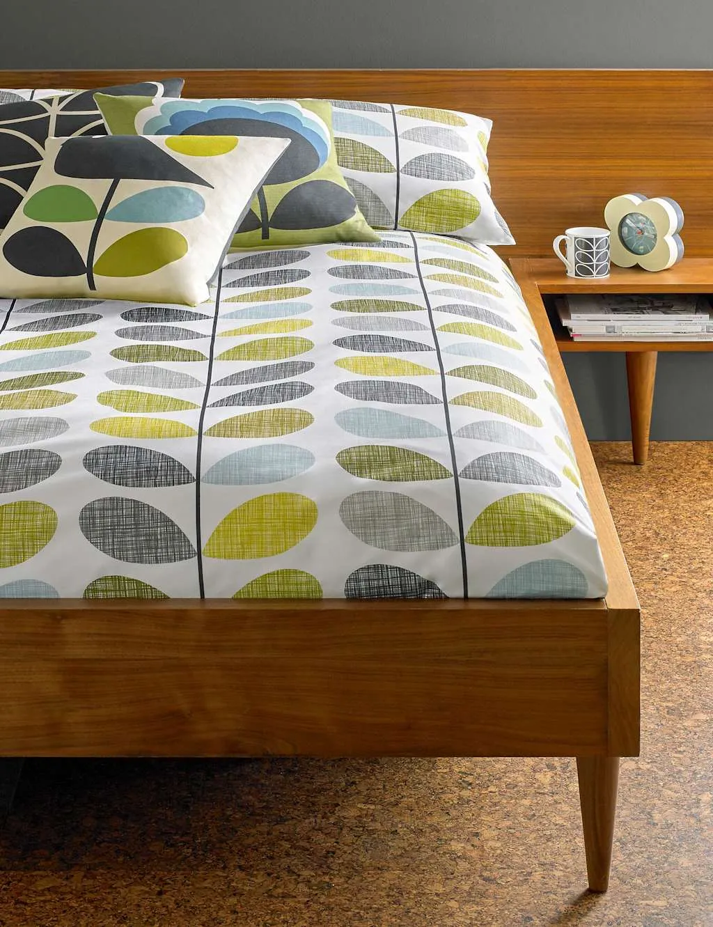 Single Duvet Cover Scribble Stem - Multi, Cotton image